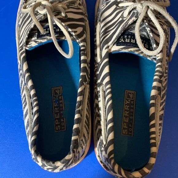 Sperry Zebra Sequin Boat Shoes‎ - Picture 7 of 8